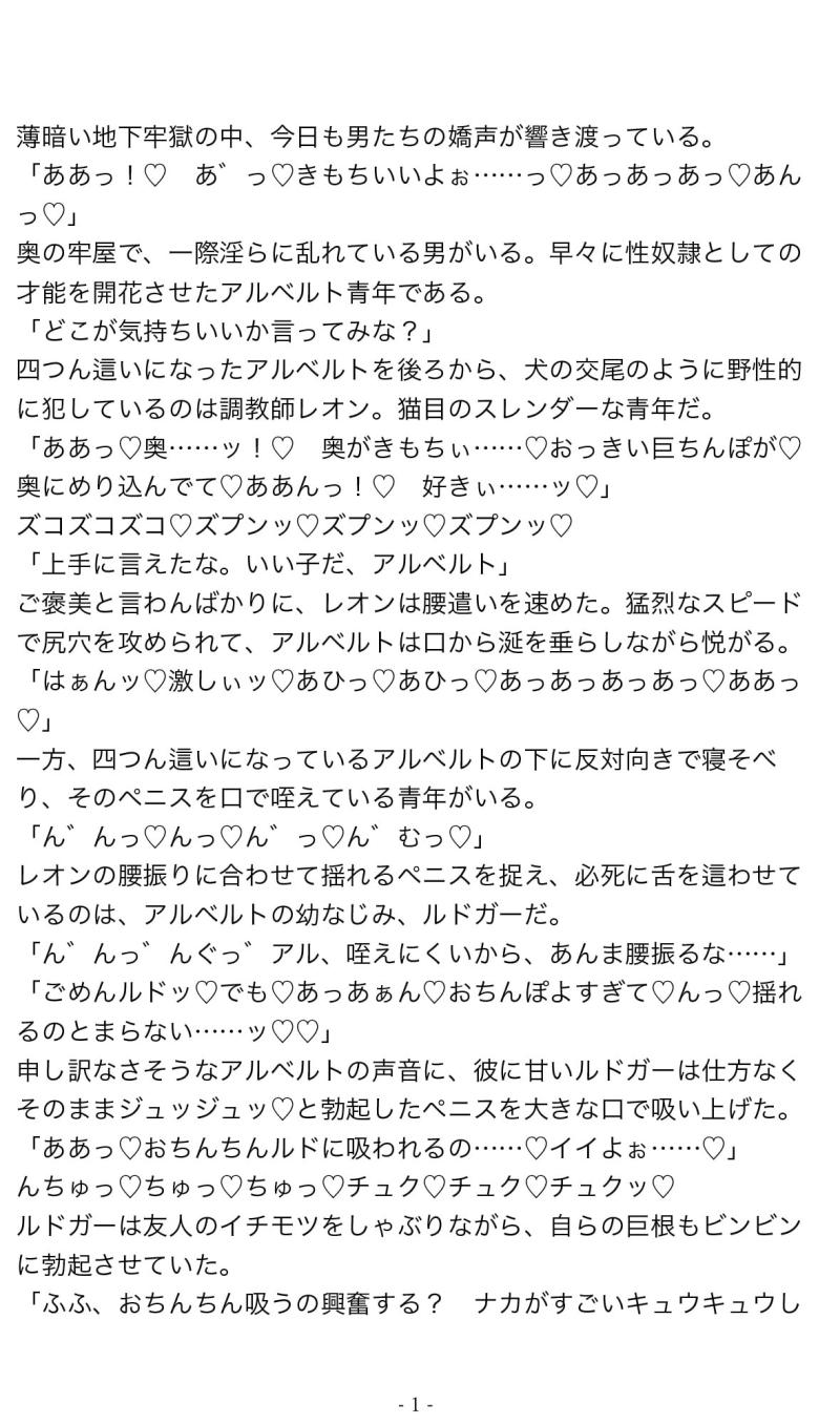 「俺たち、性奴隷になります。〜強姦ショー篇〜」のサンプル画像2