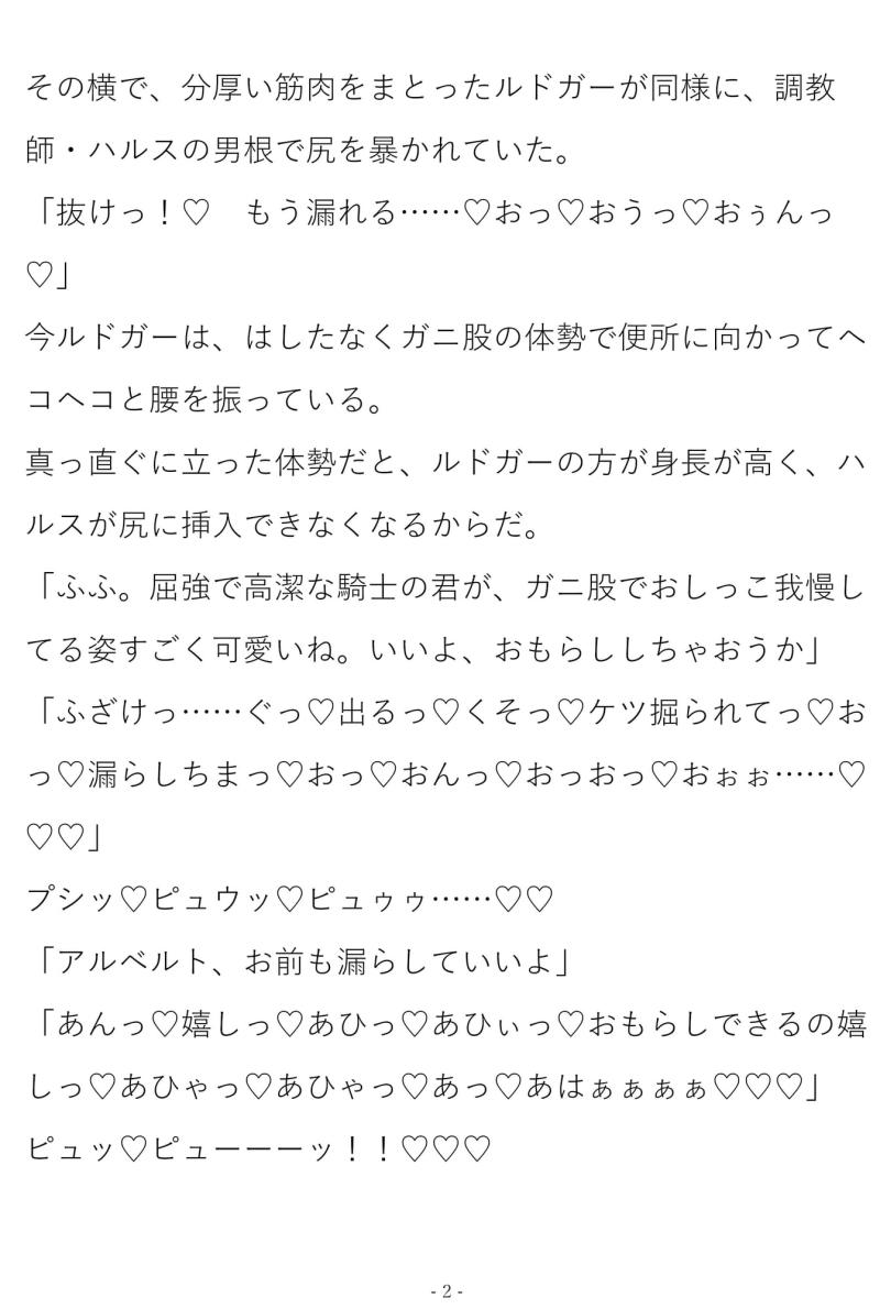 「俺たち、性奴隷になります。〜おもらし調教篇〜」のサンプル画像3