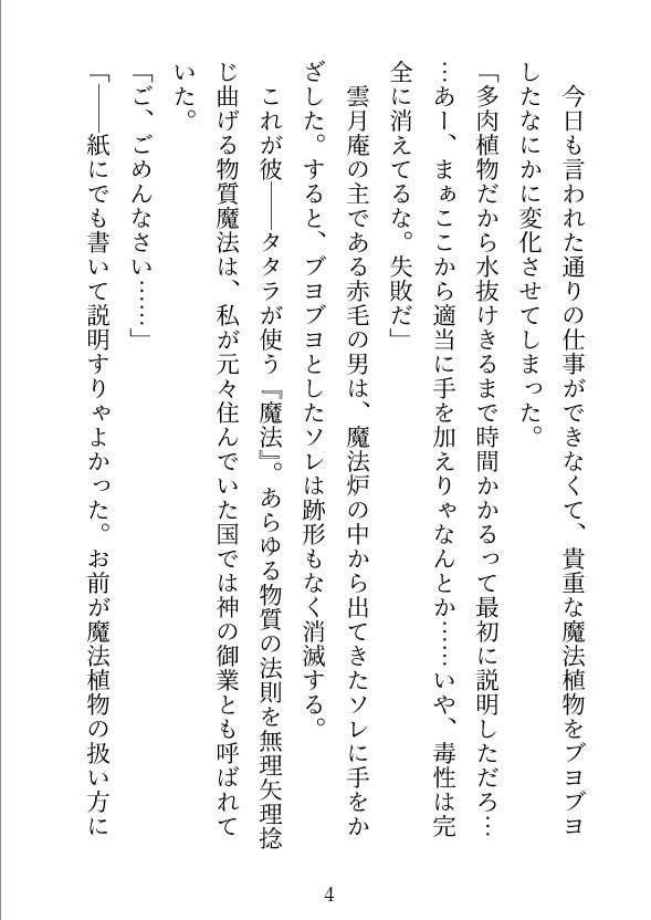 「【魔法使い夜話】ぶっきらぼうな魔法使いの元で働いていますが、強すぎる彼の愛からは逃れられませんでした」のサンプル画像3