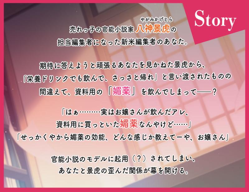 「官能小説家×新米編集者～官能小説のモデルにされて困ってます～」のサンプル画像3